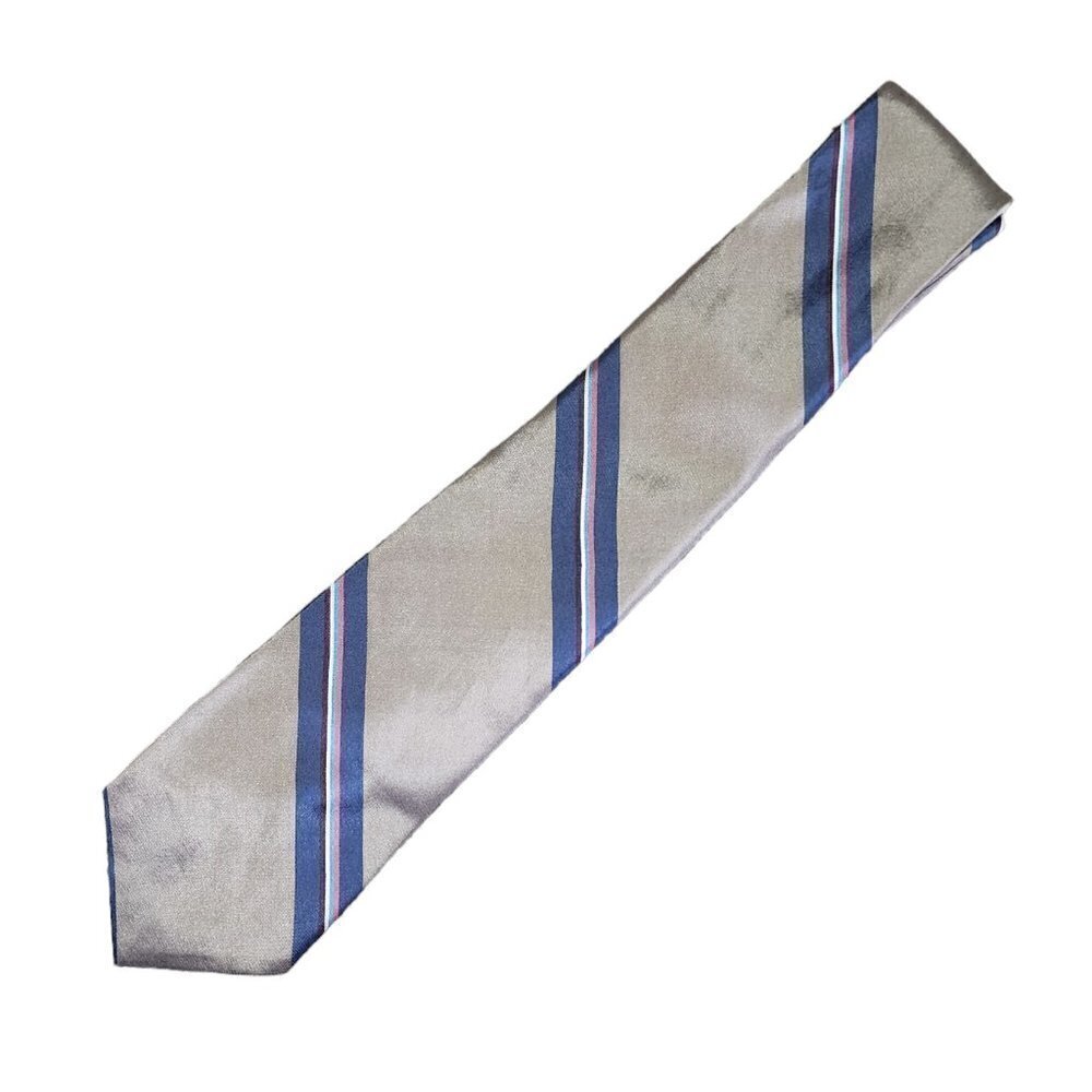 Christian Dior 100% Silk Striped Tie - One Size
